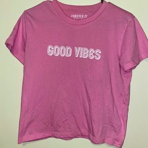 Pink Good Vibes Tee